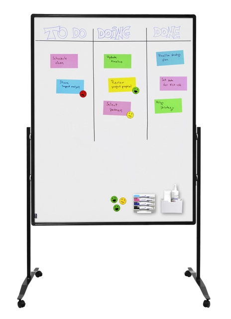 Een Scheidingswand + whiteboard Legamaster Premium Plus 150x120cm geëmailleerd staal koop je bij VHK Kantoorartikelen