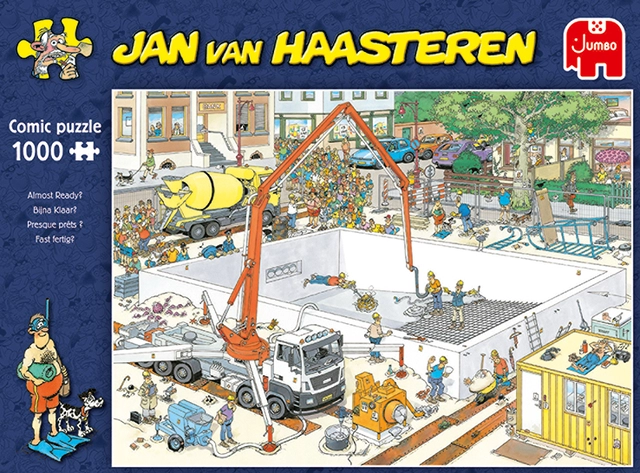 Een Puzzel Jan van Haasteren Bijna klaar? 1000 stukjes koop je bij The Cartridge Shop bvba