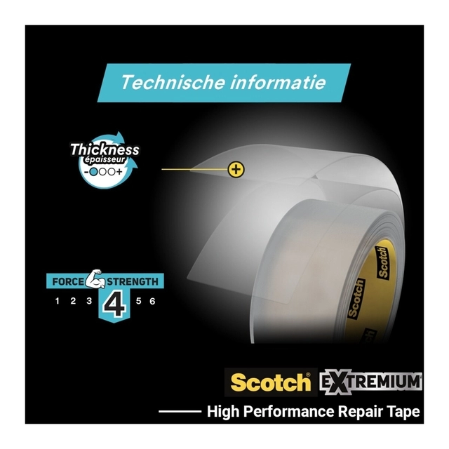 Een Plakband Scotch Extremium invisible 48mmx25m transparant koop je bij Hoekmankantoorartikelen.nl