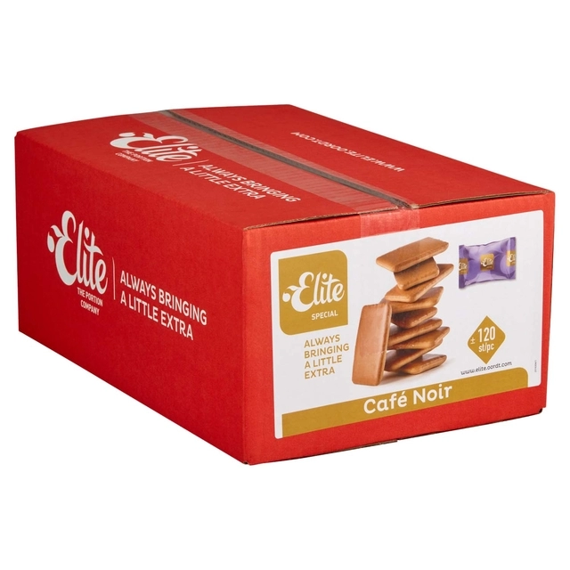 Een Koekjes Elite Special Café Noir 120 stuks koop je bij VHK Kantoorartikelen