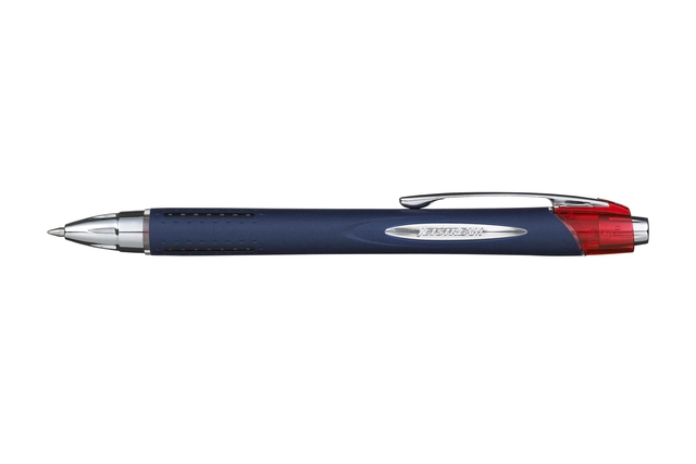 Een Rollerpen Uni-ball Jetstream RT 217R fijn rood koop je bij Hoekmankantoorartikelen.nl