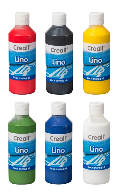 Een Linoleumverf Creall Lino zwart 250ml koop je bij VHK Kantoorartikelen