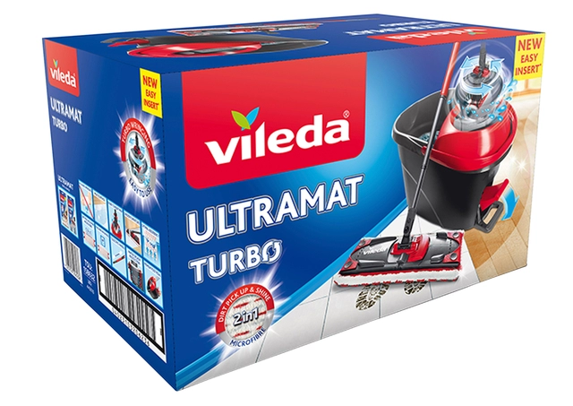 Een Mopset Vileda UltraMat Turbo Set koop je bij VHK Kantoorartikelen