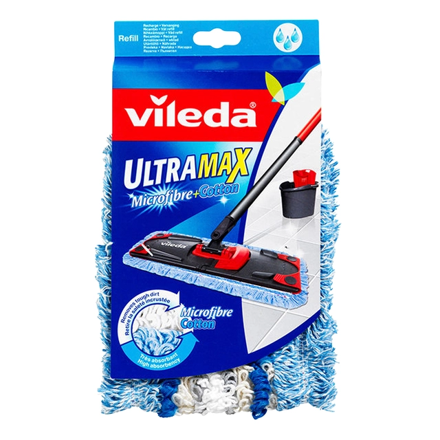 Een Mop Vileda Ultra Max Micro & cotton vervanging koop je bij Hoekmankantoorartikelen.nl