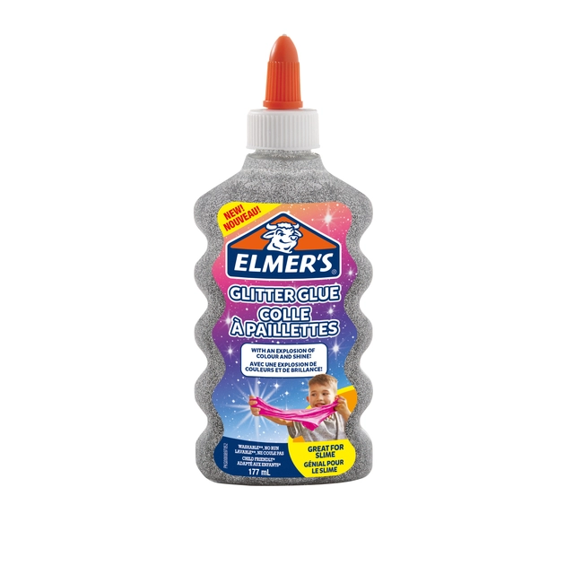 Een Kinderlijm Elmer's glitter zilver koop je bij VHK Kantoorartikelen