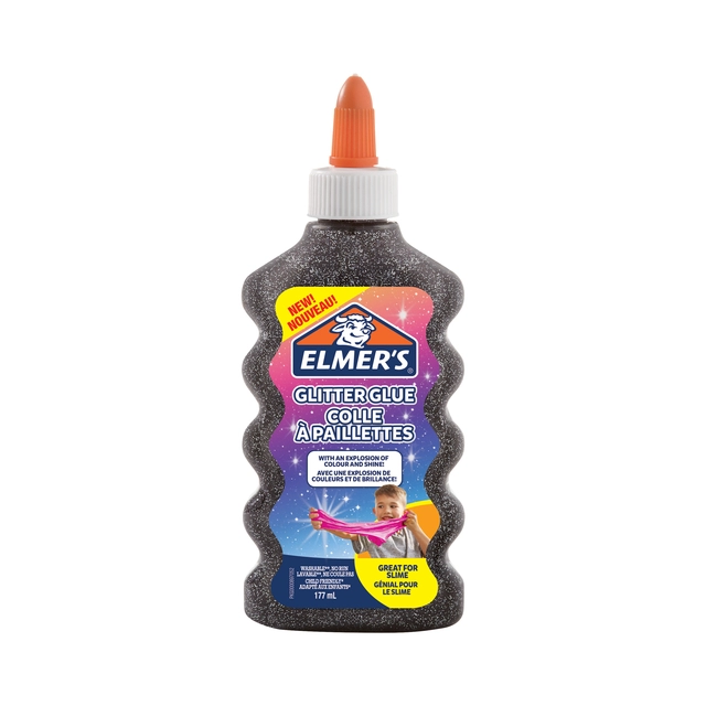 Een Kinderlijm Elmer's glitter zwart koop je bij Hoekmankantoorartikelen.nl