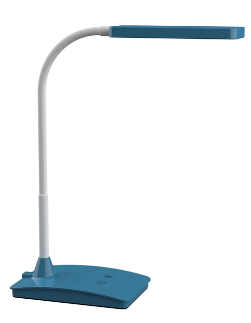 Een Bureaulamp MAUL Pearly LED voet dimbaar colour vario atlantic blue koop je bij VHK Kantoorartikelen