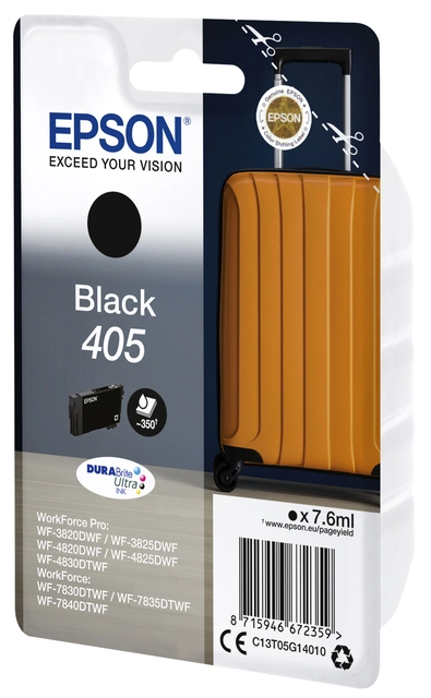 Een Inktcartridge Epson 405 T05G14 zwart koop je bij VHK Kantoorartikelen