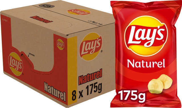 Een Chips Lay's naturel 175 gram koop je bij VHK Kantoorartikelen