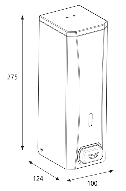 Een Dispenser Katrin 982517 zeepdispenser Metaal wit koop je bij Hoekmankantoorartikelen.nl