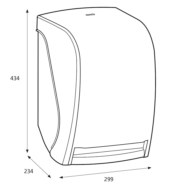 Een Dispenser Katrin 104438 handdoekrol elektrisch zwart koop je bij Hoekmankantoorartikelen.nl