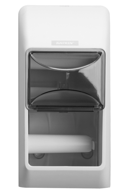 Een Dispenser Katrin 92384 toiletpapier standaard wit koop je bij VHK Kantoorartikelen