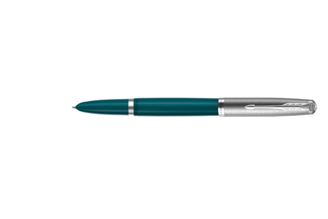 Een Vulpen Parker 51 teal CT fijn koop je bij VHK Kantoorartikelen