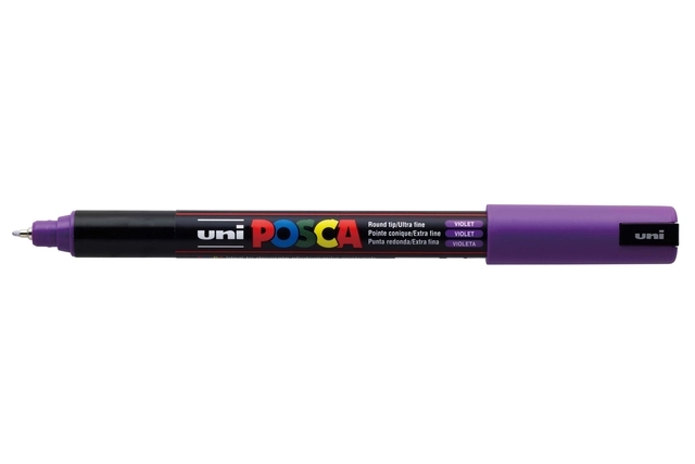 Een Verfstift Posca PC1MR extra fijn paars koop je bij Hoekmankantoorartikelen.nl