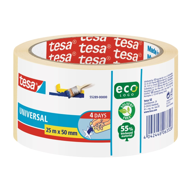 Een Afplaktape tesa® Economy 50mmx25m beige koop je bij Hoekmankantoorartikelen.nl