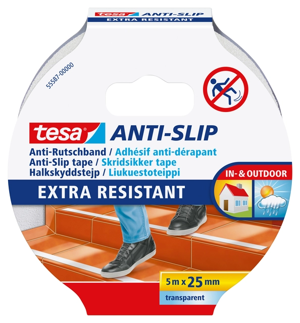 Een Anti-slip tape tesa® 5mx25mm transparant koop je bij VHK Kantoorartikelen