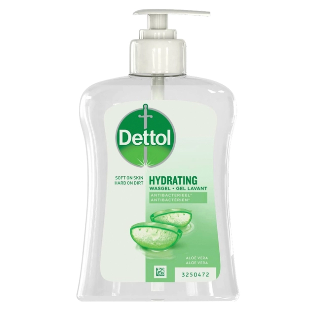 Een Handzeep Dettol Hydrating Aloe Vera antibacterieël 250ml koop je bij VHK Kantoorartikelen