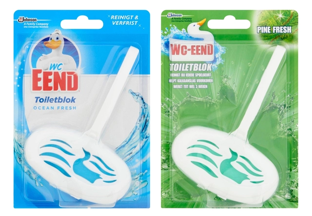 Een Toiletblok Wc-Eend met houder Ocean Fresh koop je bij VHK Kantoorartikelen