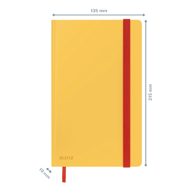 Een Notitieboek Leitz Cosy A5 160blz 100gr lijn geel koop je bij VHK Kantoorartikelen