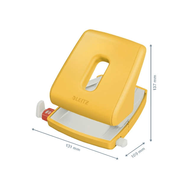 Een Perforator Leitz Cosy 30 vel warm geel koop je bij VHK Kantoorartikelen