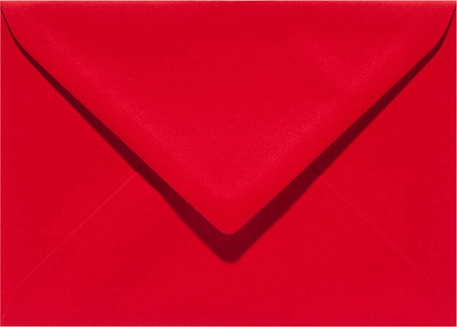 Een Envelop Papicolor EA5 156x220mm rood pak à 6 stuks koop je bij Hoekmankantoorartikelen.nl