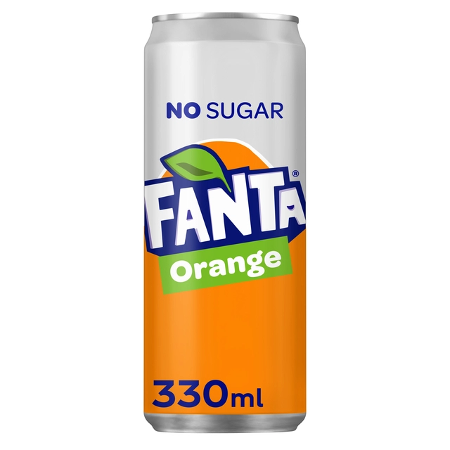 Een Frisdrank Fanta orange zero blik 330ml koop je bij VHK Kantoorartikelen