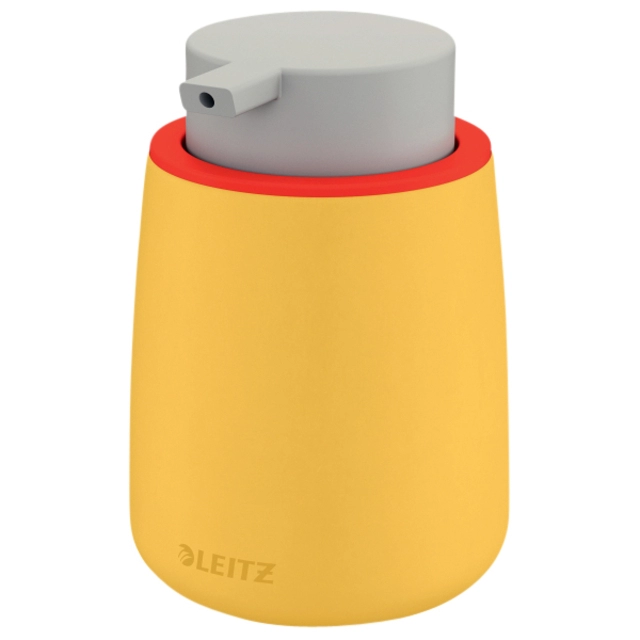 Een Handzeepdispenser Leitz Cosy voor handzeep 300ml geel koop je bij Hoekmankantoorartikelen.nl