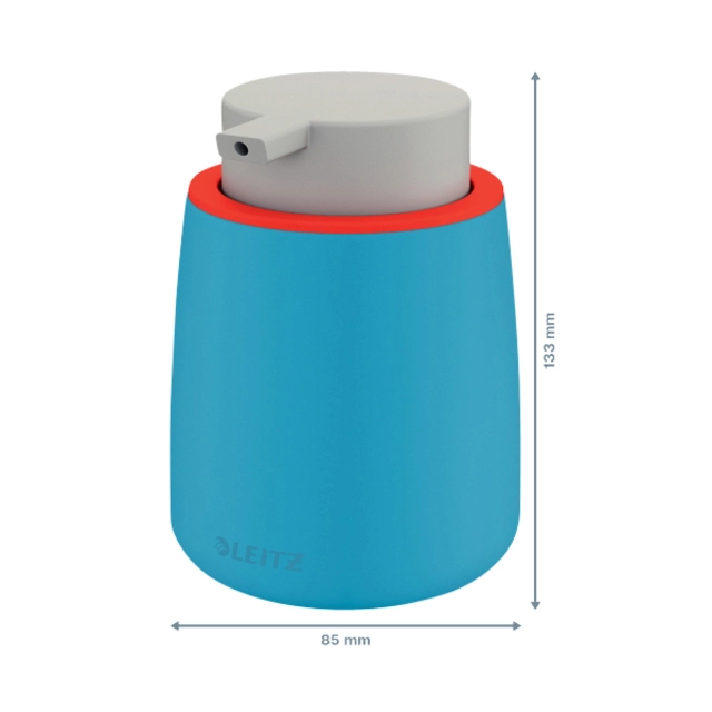 Een Handzeepdispenser Leitz Cosy voor handzeep 300ml blauw koop je bij VHK Kantoorartikelen