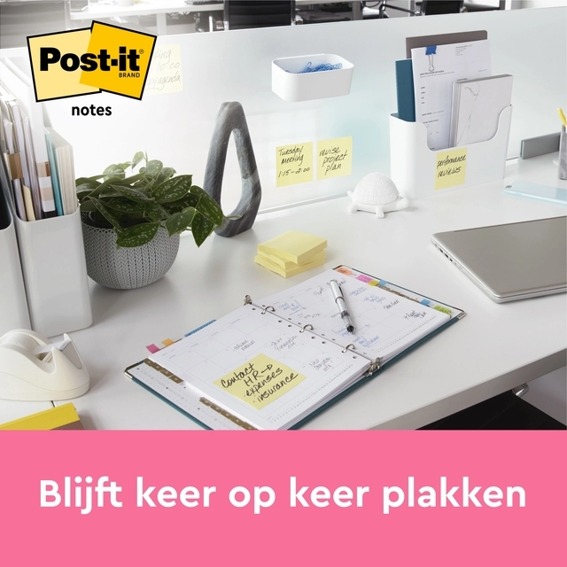 Een Memoblok Post-it Notes 6810 38x51mm canary yellow 3 stuks koop je bij Hoekmankantoorartikelen.nl