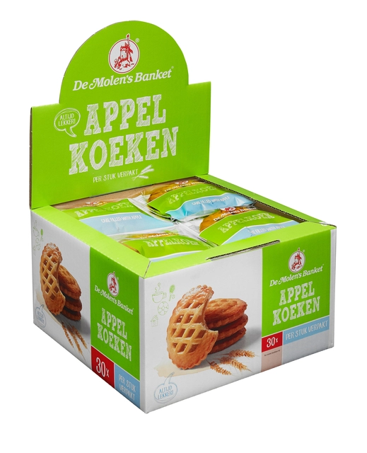 Een Koeken De Molen Appelkoek 30x50gr koop je bij Hoekmankantoorartikelen.nl