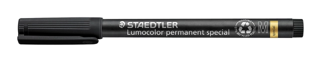 Een Viltstift Staedtler Lumocolor 319 special permanent M zwart koop je bij VHK Kantoorartikelen