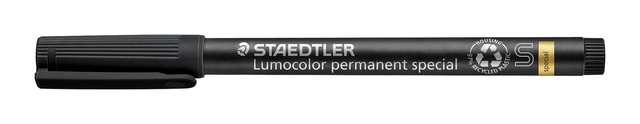 Een Viltstift Staedtler Lumocolor 319 special permanent S zwart koop je bij VHK Kantoorartikelen