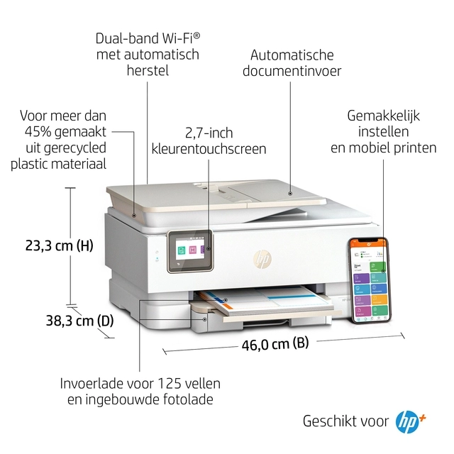 Een Multifunctional inktjet printer HP Envy 7920E koop je bij Hoekmankantoorartikelen.nl