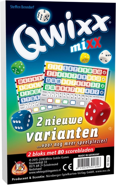 Een Qwixx Mixx koop je bij Hoekmankantoorartikelen.nl