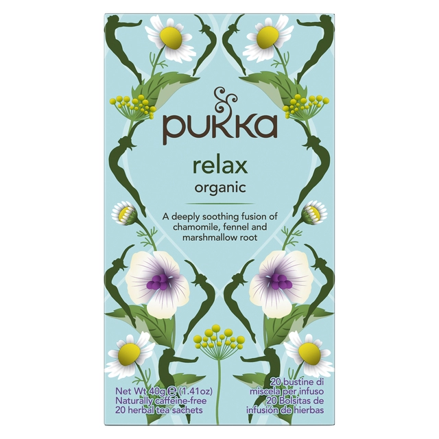 Een Thee Pukka relax 20 zakjes koop je bij VHK Kantoorartikelen