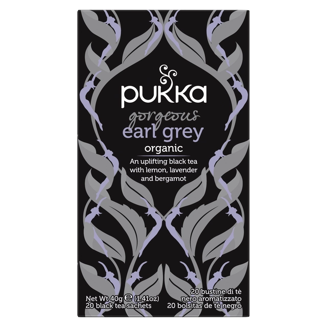 Een Thee Pukka gorgeous earl grey 20 zakjes koop je bij VHK Kantoorartikelen