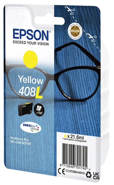 Een Inktcartridge Epson T09K440 408L geel koop je bij VHK Kantoorartikelen