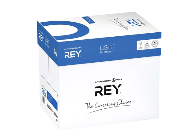 Een Kopieerpapier Rey Office Light A4 75gr wit 500 vel koop je bij Hoekmankantoorartikelen.nl