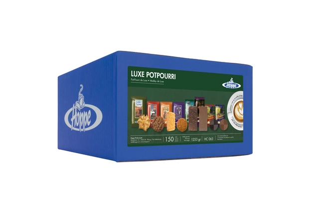 Een Koekjes Hoppe Luxe Potpourri 150 stuks koop je bij VHK Kantoorartikelen