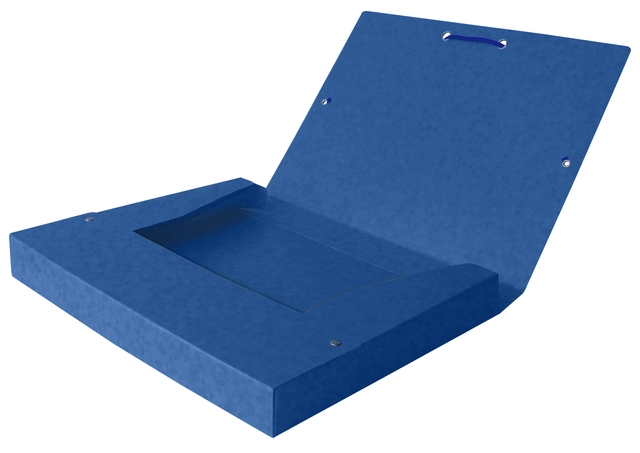 Een Elastobox Oxford Top File+ A4 40mm blauw koop je bij VHK Kantoorartikelen