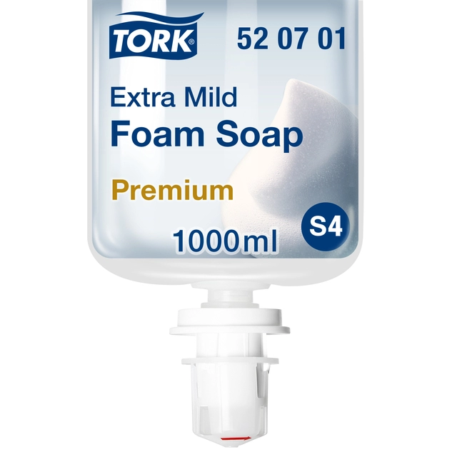 Een Handzeep Tork S4 foam extra mild allergievriendelijk 1000ml 520701 koop je bij Hoekmankantoorartikelen.nl