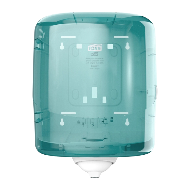 Een Dispenser Tork Reflex™ M4 performance lijn centerfeed wit/turquoise 473180 koop je bij VHK Kantoorartikelen