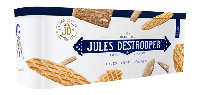 Een Koekjes Jules Destrooper traditionals 300gr assorti koop je bij VHK Kantoorartikelen