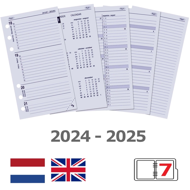 Een Organizer Kalpa Personal inclusief agenda 2024-2025 7dagen/2pagina's nerf rood koop je bij VHK Kantoorartikelen