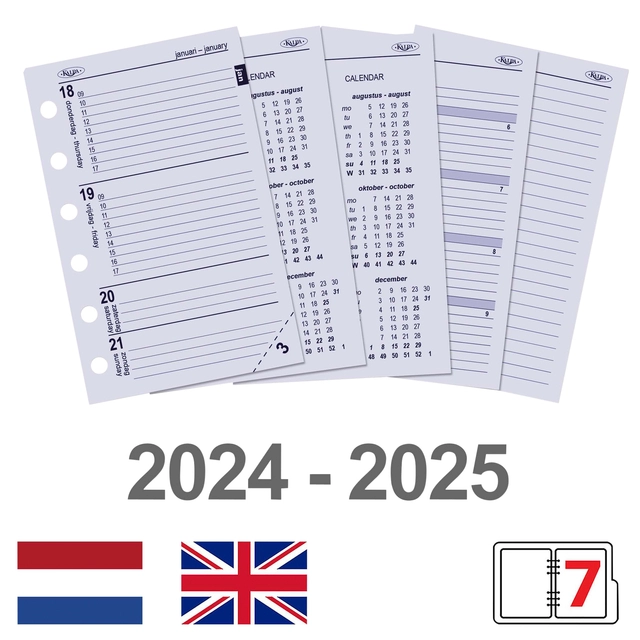 Een Organizer Kalpa Pocket inclusief agenda 2024-2025 7dagen/2pagina's keta bruin koop je bij Hoekmankantoorartikelen.nl