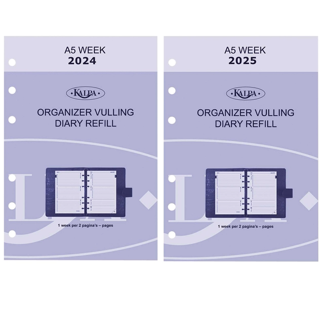 Een Agendavulling 2024-2025 Kalpa A5 7dagen/2pagina's koop je bij VHK Kantoorartikelen