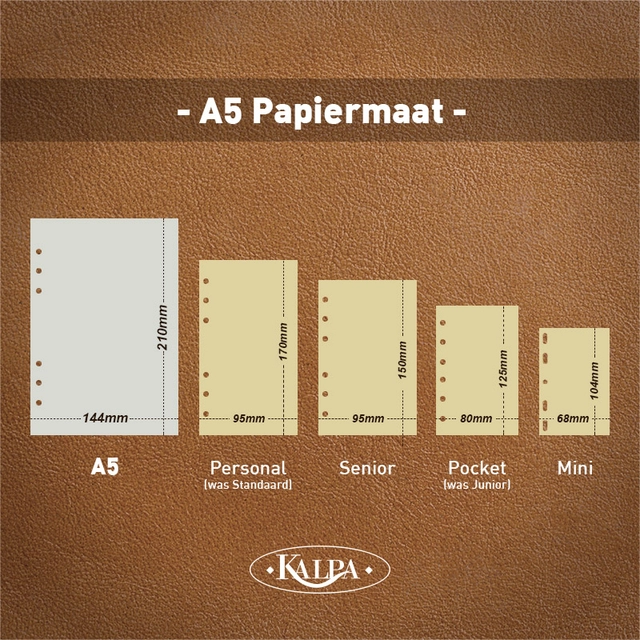 Een Agendavulling 2025 Kalpa A5 7dagen/2pagina's koop je bij Hoekmankantoorartikelen.nl