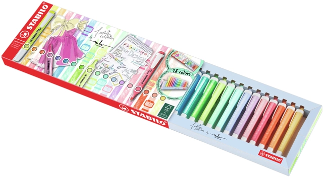 Een Markeerstift STABILO Swing cool 275/18 assorti deskset à 18 stuks koop je bij VHK Kantoorartikelen