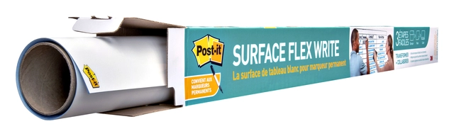 Een Whiteboardfolie Post-it Super Sticky Flex Write Surface 121,9x182,9cm wit koop je bij Hoekmankantoorartikelen.nl