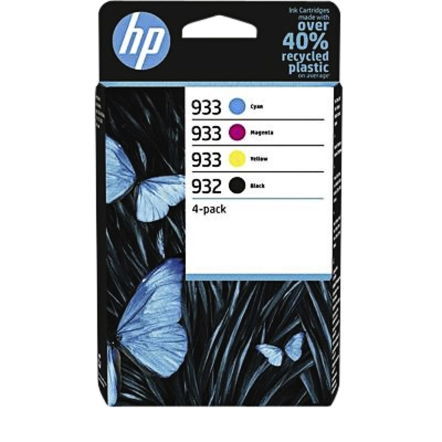 Een Inktcartridge HP 6ZC71AE 932 933 zwart + 3 kleuren koop je bij VHK Kantoorartikelen